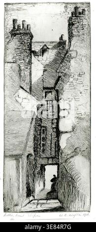 Collier court, Shiprow, 1918. Banque D'Images
