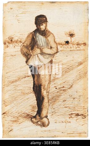Le semeur, 1881. Collection privée. Banque D'Images