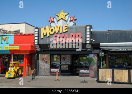 Canvey Island, Essex, Royaume-Uni - 12 avril 2026 : film Starr cinéma sur Canvey Islands front de mer. Le cinéma est un cinéma familial indépendant avec quatre écrans Banque D'Images