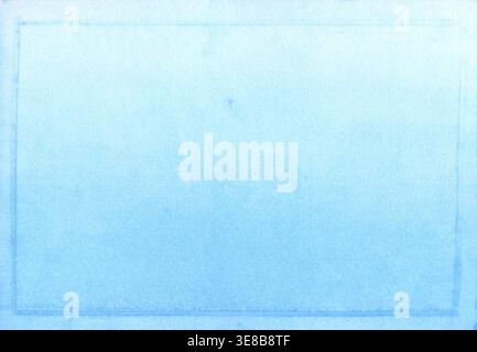 Texture de fond abstraite de dégradé d'aquarelle bleue. Plein format Banque D'Images