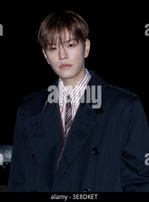 23 février 2026, Londres, Angleterre, Royaume-Uni - Seungmin assiste au Burberry AW26 Show, Old Billingsgate Banque D'Images
