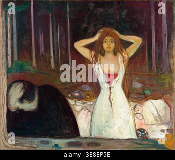Edvard Munch, cendres, peinture à l'huile sur toile, 1894-1895 Banque D'Images