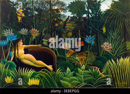 Henri Rousseau, le rêve, peinture à l'huile sur toile, 1910 Banque D'Images