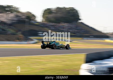 27 mars 2026 ; circuit de Suzuka, Suzuka, Japon ; Grand Prix du Japon FIA de formule 1 2026 ; Journée des essais libres ; lance Stroll (18) du Canada et de l'équipe de formule 1 Aston Martin Aramco lors de la deuxième séance d'essais Banque D'Images
