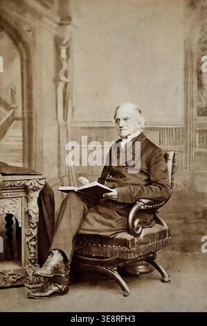 Adam Sedgwick (1785-1873), géologue britannique, l'un des fondateurs de la géologie moderne. Portrait photographique Banque D'Images