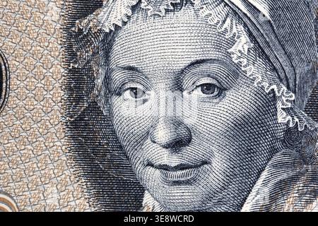 Pauline Maria Tutein ? ein Nahportraet von daenischem Geld Banque D'Images