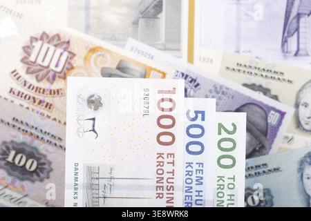 Danish Money - krone une formation professionnelle Banque D'Images
