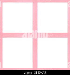 Motif sans couture aquarelle rose doux à carreaux avec texture peinte à la main et structure de grille. Fond décoratif sans couture pour tissu, textile Banque D'Images
