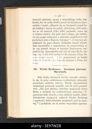 Wadysaw Zapaa (1874-1948), écrivain et éditeur, est surtout connu pour son ouvrage de 1936 intitulé « Dzieje biblijne Starego i Nowego Przymierza », un texte éducatif en langue polonaise pour les écoles polonaises aux États-Unis. Le livre fournit un aperçu historique de la Bible à des fins éducatives. Banque D'Images
