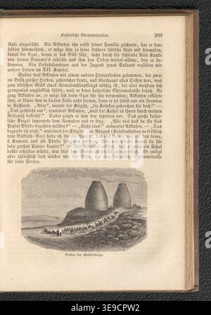 L’œuvre de 1864 d’Anton von Etzel *Reisen in den Steppen und Hochgebirgen Sibiriens* offre une description détaillée de ses voyages en Sibérie et en Asie centrale. Le livre, qui présente des cartes et des illustrations, donne un aperçu de la géographie et des cultures de la région. Banque D'Images