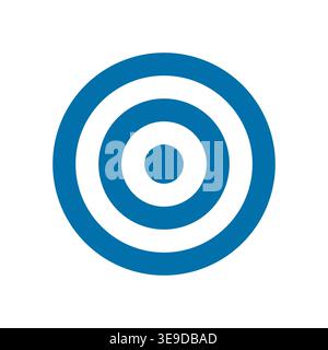 Vecteur d'icône cible isolé sur fond blanc pour votre conception d'application Web et mobile Illustration de Vecteur