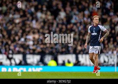 Hampden Park, Glasgow, Royaume-Uni. 18 avril 2026. Scottish Cup Football, Dunfermline Athletic versus Falkirk ; Calvin Miller de Falkirk Credit : action plus Sports/Alamy Live News Banque D'Images