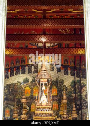 Bouddha d'émeraude dans le complexe du Grand Palais à Bangkok Banque D'Images