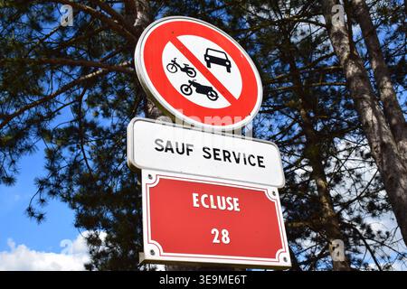 aucune entrée avec exceptions Banque D'Images