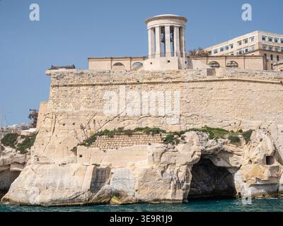SIEGE Bell Memorial Lower Barrakka Gardens Valletta Malta Banque D'Images