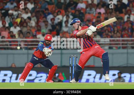 New Chandigarh, Punjab, Inde. 19 avril 2026. (IND : Mitchell Marsh of Lucknow Super Giants lors du Punjab Kings vs Lucknow Super Giants, 29e match, Indian premier League 2026 au Maharaja Yadavindra Singh International Cricket Stadium, Mullanpur, New Chandigarh, Punjab, Inde le 19 avril 2026. (Crédit image : © Avijit Das/ZUMA Press Wire) USAGE ÉDITORIAL SEULEMENT ! Non destiné à UN USAGE commercial ! Crédit : ZUMA Press, Inc/Alamy Live News Banque D'Images