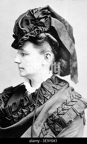 Victoria Claflin Woodhull Martin (1838-1927) est une dirigeante américaine du mouvement pour le suffrage féminin et la première femme à se présenter à la présidence des États-Unis. L'image d'archive a été mise à l'échelle numérique et nettoyée à l'aide de techniques d'IA. Banque D'Images