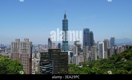 Taipei Skyline : le cœur de Taïwan moderne Banque D'Images