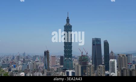 Taipei Skyline : le cœur de Taïwan moderne Banque D'Images