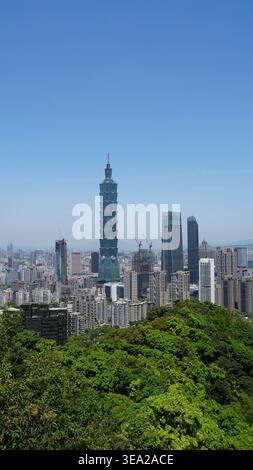Taipei Skyline : le cœur de Taïwan moderne Banque D'Images