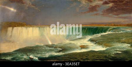 Niagara, 1857, peinture de Frederic Edwin Church Banque D'Images