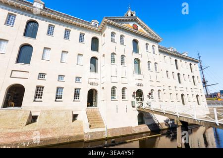 Le bâtiment historique du Musée maritime national ou Het Scheepvaartmuseum à Amsterdam, pays-Bas Banque D'Images