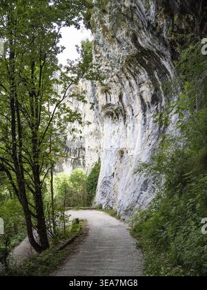 Gorge de l'Omblèze, Vallée du Drôme, Parc naturel régional du Vercors, France, Europe Banque D'Images