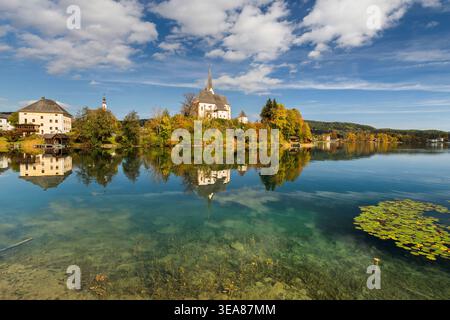 Maria Wörth, Wörthersee, Carinthie, Autriche Banque D'Images