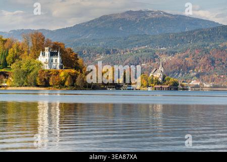 Château de Rifnitz, lac Wörthersee, Carinthie, Autriche Banque D'Images