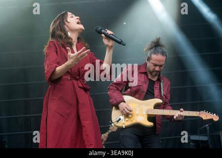 Natalia Lafourcade se produit au Austin City Limits Music Festival, Austin, Texas, le 12 octobre 2019. (Photo de John Anderson/The Austin Chronicle) Banque D'Images