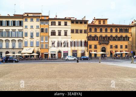 FLORENCE, ITALIE - 13 SEPTEMBRE 2018 : il s'agit d'un développement résidentiel historique sur la place Pitti. Banque D'Images