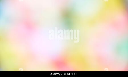 Motif abstrait coloré avec mise au point douce montrant un mélange de nuances claires et de formes d'une œuvre d'art créative dans un cadre lumineux Banque D'Images