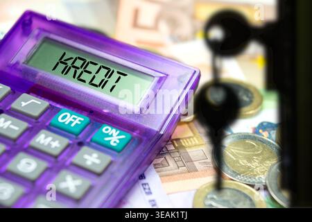 crédit, achat, crédits, achats Banque D'Images
