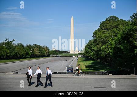 Washington, États-Unis. 23 avril 2026. Le Capitole des États-Unis est le bâtiment qui sert de siège au Congrès, la branche législative des États-Unis à Washington DC, capitale des États-Unis, États-Unis, le 15 avril 2026. Photo de Tomas Stevens/ABACAPRESS.COM crédit : Abaca Press/Alamy Live News Banque D'Images