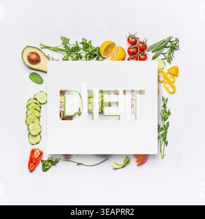 régime alimentaire, crudite, amincissant, régimes, crudites, légumes crus, végétariens Banque D'Images