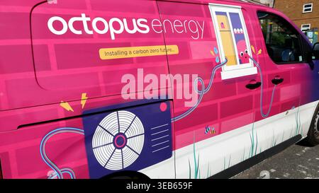 Fourgon Octopus Energy à Brighton, East Sussex, Royaume-Uni Banque D'Images