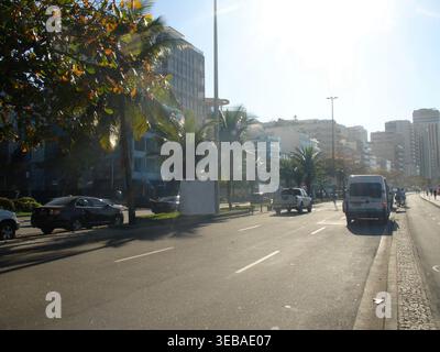 Delfim Moreira Avenue, Vieira Souto Avenue, Leblon, Ipanema, Rio de Janeiro, Brésil Banque D'Images