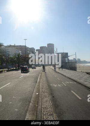 Delfim Moreira Avenue, Vieira Souto Avenue, Leblon, Ipanema, Rio de Janeiro, Brésil Banque D'Images
