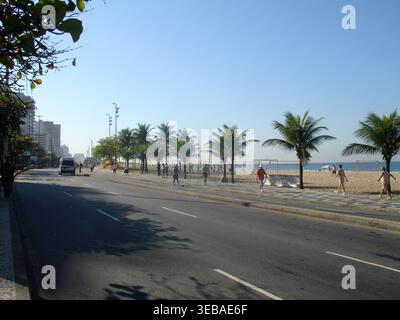 Delfim Moreira Avenue, Vieira Souto Avenue, Leblon, Ipanema, Rio de Janeiro, Brésil Banque D'Images