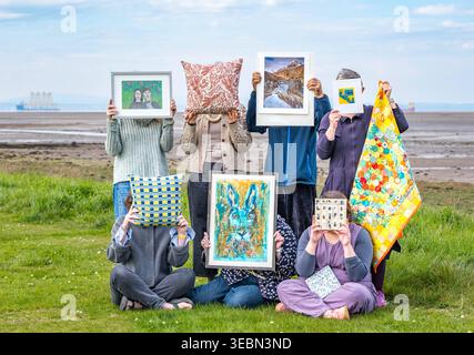 Royaume-Uni : Aberlady Open Studios à Aberlady, East Lothian, Écosse, Royaume-Uni le 26 avril 2026 Aberlady Open Studios : certains des 19 artistes qui ouvriront leurs studios au public le week-end des 9 et 10 mai montrent certaines de leurs œuvres à Aberlady Bay. East Lothian Aberlady Scotland UK Copyright : xSALLYxANDERSONx Banque D'Images
