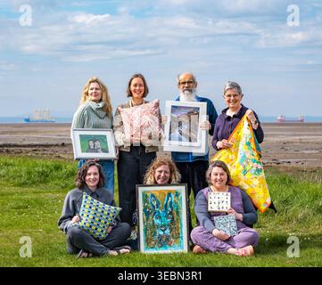 Royaume-Uni : Aberlady Open Studios à Aberlady, East Lothian, Écosse, Royaume-Uni le 26 avril 2026 Aberlady Open Studios : certains des 19 artistes qui ouvriront leurs studios au public le week-end des 9 et 10 mai montrent certaines de leurs œuvres à Aberlady Bay. East Lothian Aberlady Scotland UK Copyright : xSALLYxANDERSONx Banque D'Images