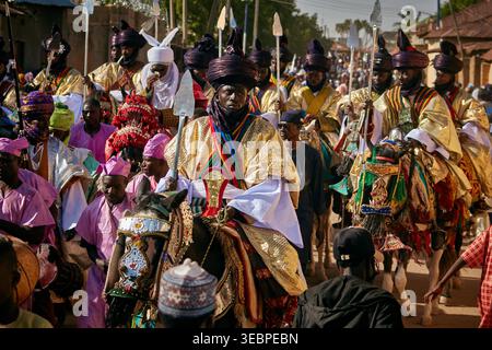 Festival Durbar à Zaria, Nigeria Banque D'Images