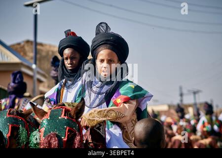 Festival Durbar dans la ville de Zaria, état de Kaduna, Nigeria le 22 mars 2026 Banque D'Images