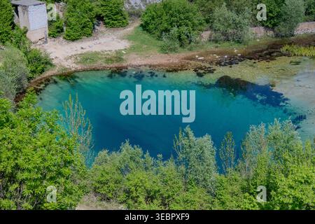 Source de la rivière Cetina à Milasevo, Croatie Banque D'Images