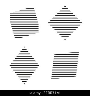 Motif de rayures diagonales sans couture avec des lignes rouges et des griffonnages noirs vecteur. Parfait pour l'impression de tissu et les graphiques d'arrière-plan. SPE 10. Illustration de Vecteur