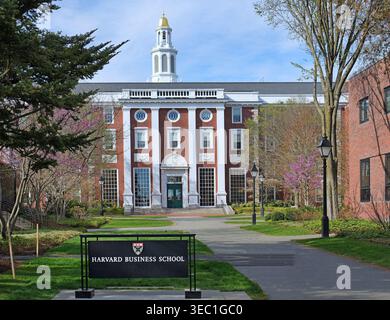 Harvard University Business School, Baker Library Banque D'Images