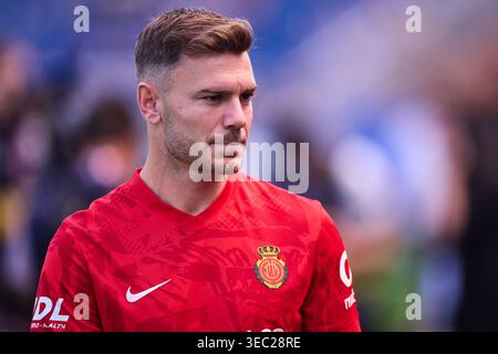 Antonio Latorre 'Lato' du RCD Mallorca regarde pendant le match LaLiga EA Sports entre Deportivo Alaves et le RCD Mallorca à Estadio Mendizorrotza o Banque D'Images