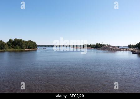 Été à Helsinki, capitale de la République de Finlande située sur la côte de la mer Baltique. Banque D'Images