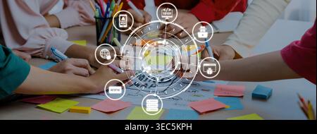 Développement logiciel avec superpositions de codage, langages de programmation, outils de développement, création d'applications mobiles et programmation avancée pour produits numériques Banque D'Images