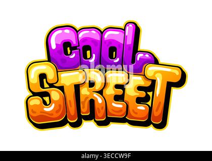 Graffiti de rue cool, peinture murale cool Illustration de Vecteur